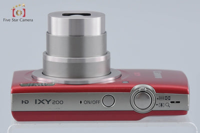 【中古】Canon キヤノン IXY 200 レッド コンパクトデジタルカメラ