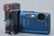 【中古】OLYMPUS オリンパス μ TOUGH-3000 ブルー コンパクトデジタルカメラ