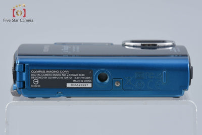 【中古】OLYMPUS オリンパス μ TOUGH-3000 ブルー コンパクトデジタルカメラ