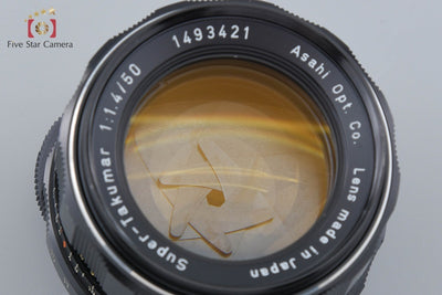 【中古】PENTAX ペンタックス Super-Takumar 50mm f/1.4 前期型 8枚玉 M42マウント
