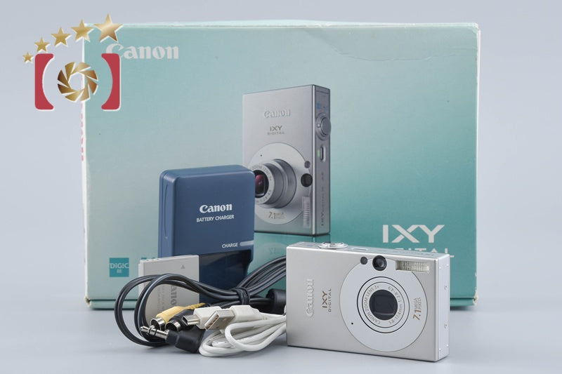【中古】Canon キヤノン IXY Digital 10 シルバー コンパクトデジタルカメラ 元箱付き