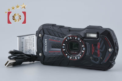【中古】RICOH リコー PENTAX ペンタックス WG-30 エボニーブラック 防水アクションカメラ シャッター回数僅少