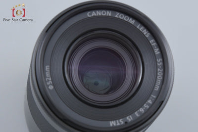 【中古】Canon キヤノン EF-M 55-200mm f/4.5-6.3 IS STM ブラック
