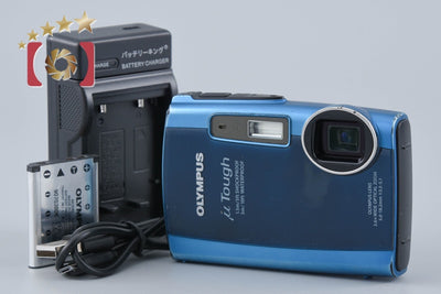 【中古】OLYMPUS オリンパス μ TOUGH-3000 ブルー コンパクトデジタルカメラ