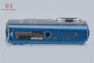 【中古】OLYMPUS オリンパス μ TOUGH-3000 ブルー コンパクトデジタルカメラ