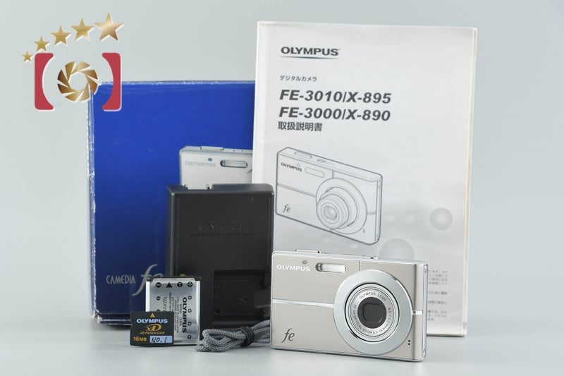 [Used] OLYMPUS CAMEDIA FE-3010 Compact Digital Camera with Original Box