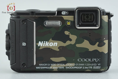 【中古】Nikon ニコン COOLPIX AW130 カムフラージュグリーン コンパクトデジタルカメラ