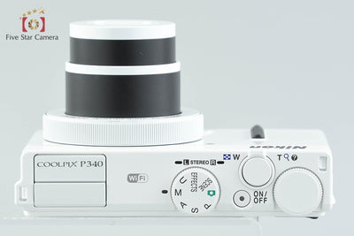 【中古】Nikon ニコン COOLPIX P340 ホワイト コンパクトデジタルカメラ