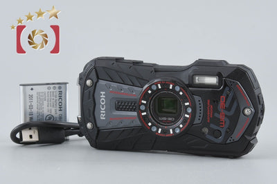 【中古】RICOH リコー PENTAX ペンタックス WG-30 エボニーブラック 防水アクションカメラ シャッター回数僅少