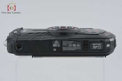 【中古】RICOH リコー PENTAX ペンタックス WG-30 エボニーブラック 防水アクションカメラ シャッター回数僅少