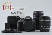 【中古】Canon キヤノン EOS Kiss X7 ダブルズームキット シャッター回数僅少