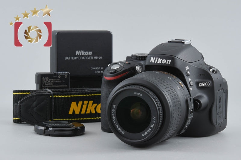 中古】Nikon ニコン D5100 18-55 VR レンズキット シャッター回数僅少