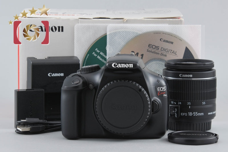 [Used] Canon EOS Kiss X50 18-55 Lens Kit Black, Low Shutter Count, With Original Box