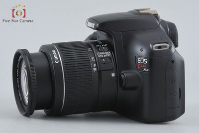 【中古】Canon キヤノン EOS Kiss X50 18-55 レンズキット ブラック シャッター回数僅少 元箱付き