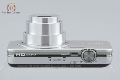 【中古】SONY ソニー Cyber-shot DSC-WX30 シルバー デジタルスチルカメラ