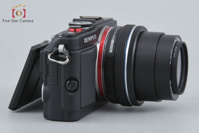 【中古】OLYMPUS オリンパス PEN Lite E-PL6 14-42mm EZ レンズキット ブラック シャッター回数僅少
