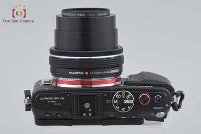 【中古】OLYMPUS オリンパス PEN Lite E-PL6 14-42mm EZ レンズキット ブラック シャッター回数僅少
