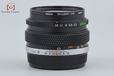 【中古】OLYMPUS オリンパス G.ZUIKO AUTO-W 28mm f/3.5