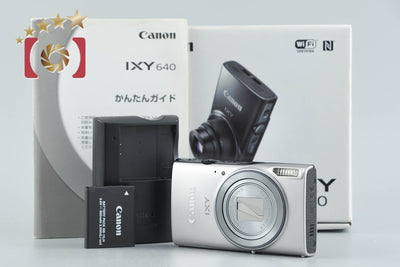 【中古】Canon キヤノン IXY 640 シルバー コンパクトデジタルカメラ 元箱付き