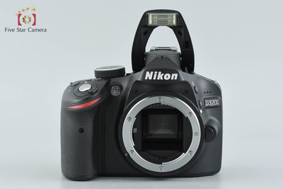 【中古】Nikon ニコン D3200 ダブルズームキット ブラック シャッター回数僅少