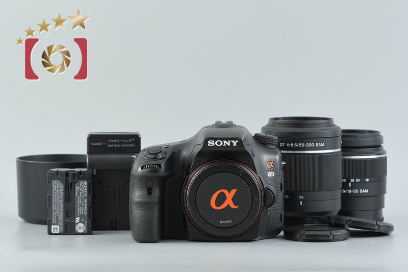 中古】SONY ソニー α65 SLT-A65V ダブルズームレンズキット – Five