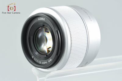 【中古】Panasonic パナソニック LUMIX G 25mm f/1.7 ASPH. H-H025 シルバー