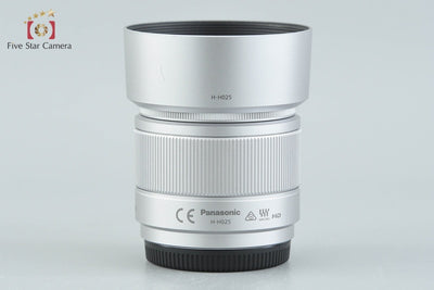 【中古】Panasonic パナソニック LUMIX G 25mm f/1.7 ASPH. H-H025 シルバー