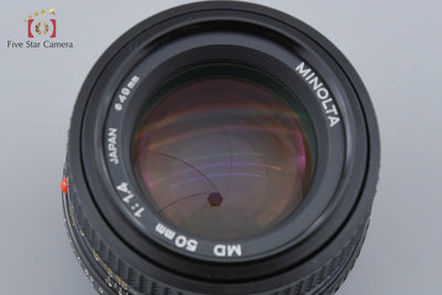 【中古】MINOLTA ミノルタ New MD 50mm f/1.4