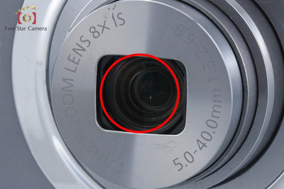 【中古】Canon キヤノン IXY 130 グレー コンパクトデジタルカメラ