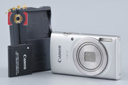 【中古】Canon キヤノン IXY 180 シルバー コンパクトデジタルカメラ