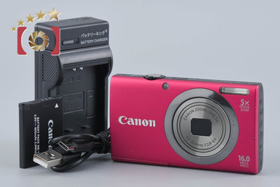 【中古】Canon キヤノン PowerShot A2300 レッド コンパクトデジタルカメラ