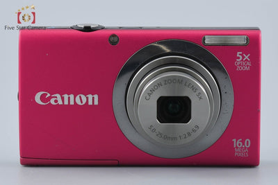 【中古】Canon キヤノン PowerShot A2300 レッド コンパクトデジタルカメラ