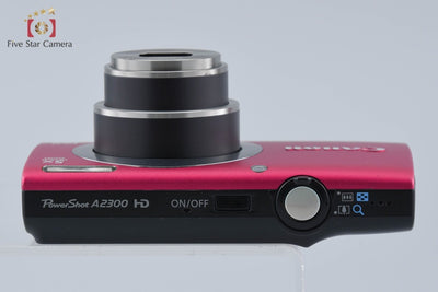 【中古】Canon キヤノン PowerShot A2300 レッド コンパクトデジタルカメラ