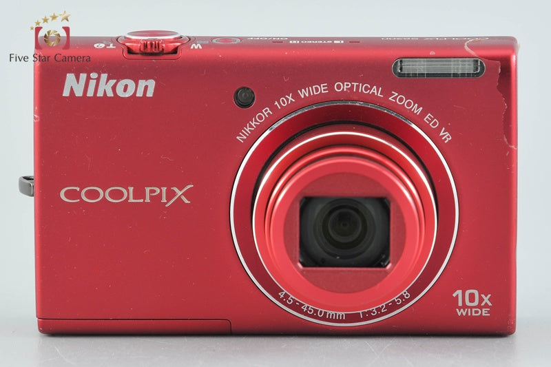 中古】Nikon ニコン COOLPIX S6200 ブリリアントレッド コンパクト