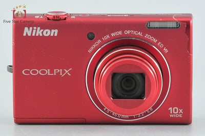 【中古】Nikon ニコン COOLPIX S6200 ブリリアントレッド コンパクトデジタルカメラ