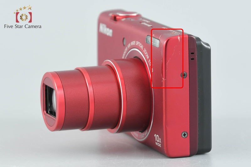 中古】Nikon ニコン COOLPIX S6200 ブリリアントレッド コンパクト