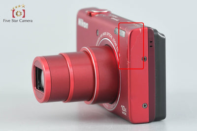 【中古】Nikon ニコン COOLPIX S6200 ブリリアントレッド コンパクトデジタルカメラ