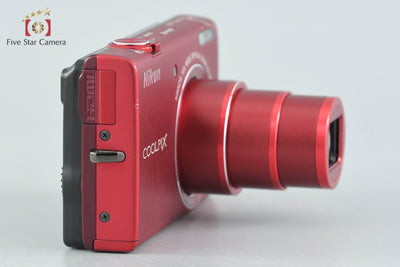 【中古】Nikon ニコン COOLPIX S6200 ブリリアントレッド コンパクトデジタルカメラ