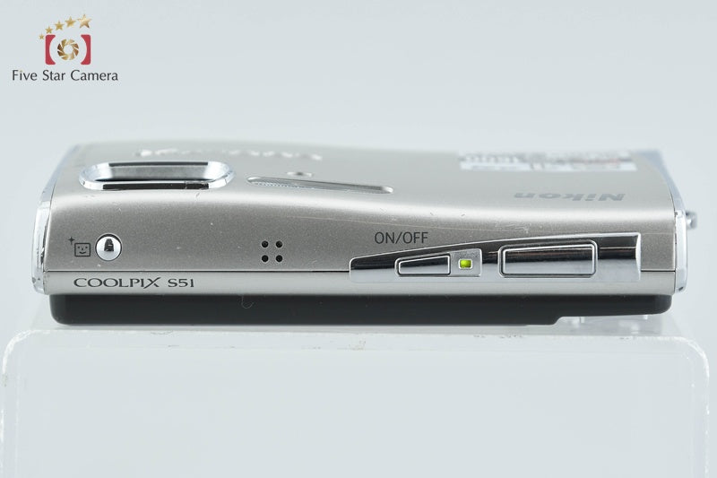 中古】Nikon ニコン COOLPIX S51 グロスシルバー コンパクトデジタル