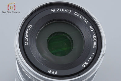 【中古】OLYMPUS オリンパス M.ZUIKO DIGITAL ED 40-150mm f/4-5.6 R シルバー