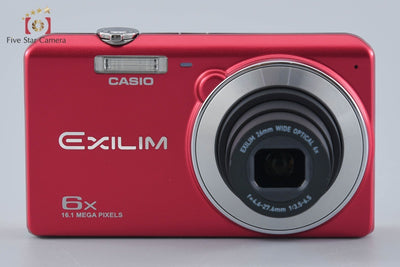 【中古】CASIO カシオ EXILIM EX-ZS28 レッド コンパクトデジタルカメラ 元箱付き