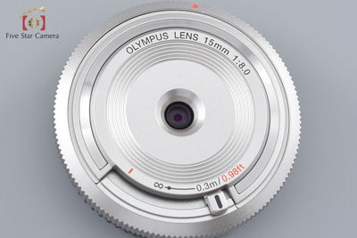 【中古】OLYMPUS オリンパス 15mm f/8 ボディキャップレンズ BCL-1580 シルバー