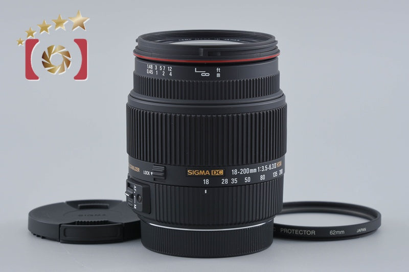 【中古】SIGMA シグマ 18-200mm f/3.5-6.3 II DC OS HSM キヤノン用