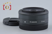 【中古】Canon キヤノン EF-M 22mm f/2 STM ブラック