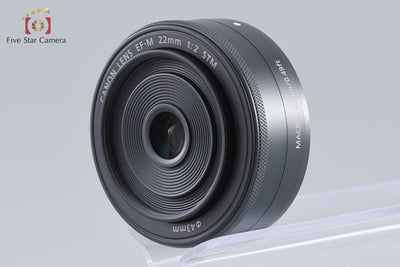 【中古】Canon キヤノン EF-M 22mm f/2 STM ブラック