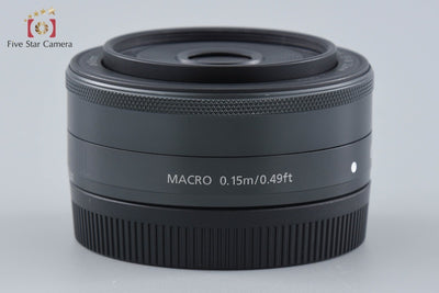 【中古】Canon キヤノン EF-M 22mm f/2 STM ブラック