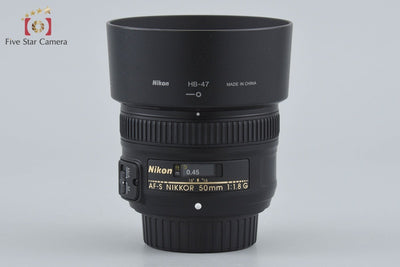 【中古】Nikon ニコン AF-S NIKKOR 50mm f/1.8 G 元箱付き