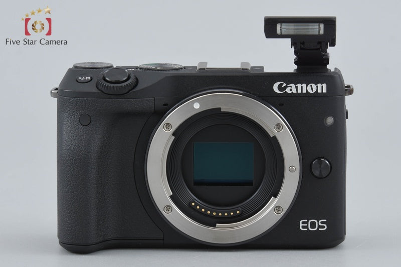 中古】Canon キヤノン EOS M3 ブラック ダブルズームキット 元箱付き