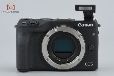 【中古】Canon キヤノン EOS M3 ブラック ダブルズームキット 元箱付き