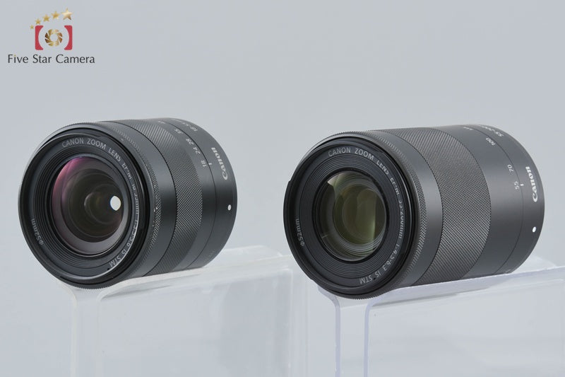 中古】Canon キヤノン EOS M3 ブラック ダブルズームキット 元箱付き